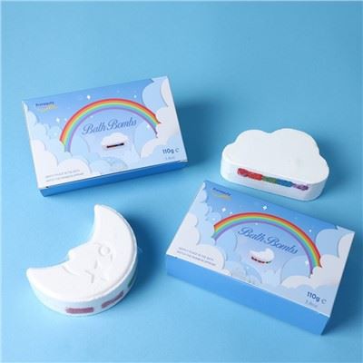 Rainbow Bath Bomb Gjafasett